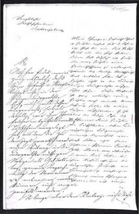 Handschriftlicher Brief von Kieser