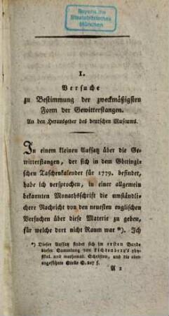 Georg Christoph Lichtenberg's physikalische und mathematische Schriften. 3