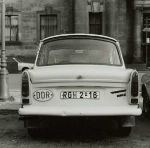 Trabant, Ansicht von hinten