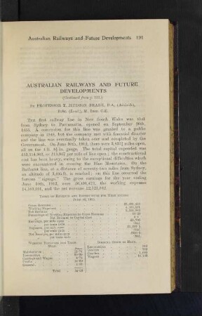 Australian Railways and Future Developments