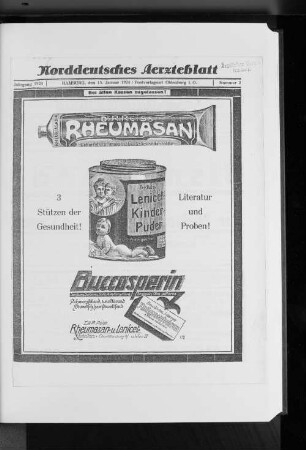 Nr. 2 1924 : Jahrgang 1924 Hamburg, den 15.Januar 1924 Nummer 2
