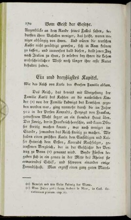 Ein und dreyßigstes Kapitel. - Vier und dreyßigstes Kapitel.
