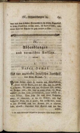 IV. Abhandlungen und vermischte Aufsätze.