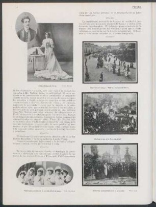 [Fotografía de] Señoritas acompañantes de la procesión