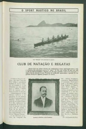 O sport nautico no Brasil : Club de natação e regatas
