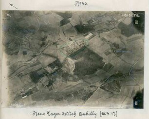 Foto der neuen Lager östlich von Aubilly (Luftbild)