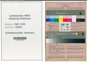 Entnazifizierung Hermann Schattschneider , geb. 11.10.1913 (Kaufmännischer Angestellter)