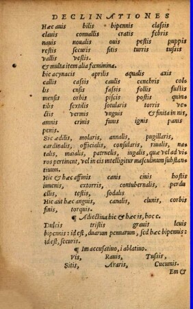 Nicolai Clenardi Institvtiones Grammaticae, Latinae