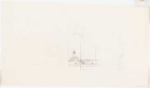 Städtebau, Stegreifaufgabe 5 Wintersemester 1931/32: Perspektivische Ansicht einer Kirche