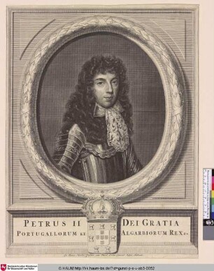 Petrus II dei gratia portugallorum et algarbiorum rex &c.