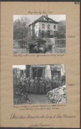 Villa Hohf in Schnierlach: Offizierskasino LIR 12