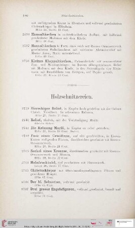 Holzschnitzereien (Nr. 2739-2945)