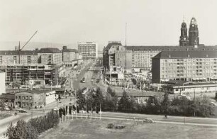 Wilsdruffer Straße, Pirnaischer Platz, Altmarkt, Postplatz : Postplatz, 1966