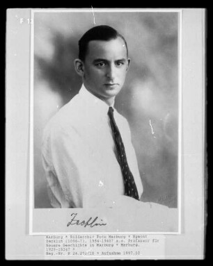 Egmont Zecklin (1896-?), 1934-1940? a.o. Professor für Neuere Geschichte in Marburg