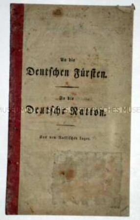 An die deutschen Fürsten. An die Deutsche Nation