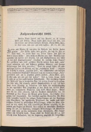 Jahresbericht 1912