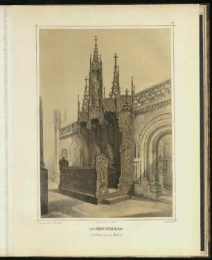 Tafel XXVIII: Der Abtsstuhl in der Klosterkirche zu Maulbronn
