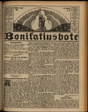 Erste Ausgabe vom Sonntag, den 24. Juni 1928.