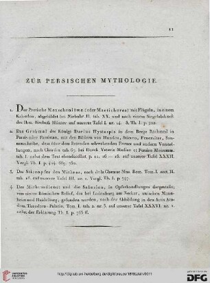 Zur persischen Mythologie