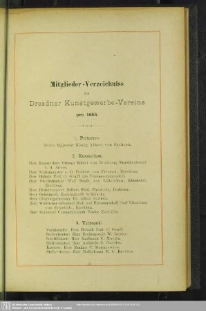 Mitglieder-Verzeichniss