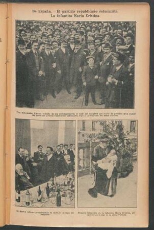 De España.- El partido republicano reformista.- La Infanta María Cristina.