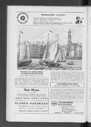 Panorama des rechten Elbufers von Hamburg bis Blankenese