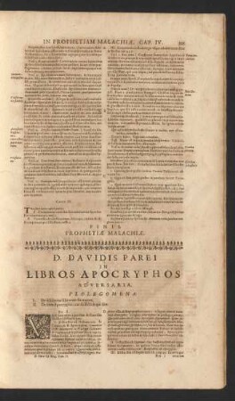 D. Davidis Parei In Libros Apocryphos Adversaria