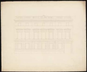 Palais Arnim, Berlin: Entwurf Vorderansicht