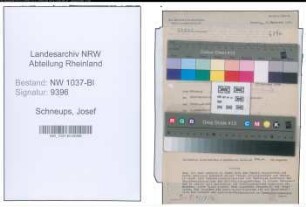Entnazifizierung Josef Schneups , geb. 06.12.1888 (Unternehmer)
