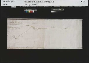 Schlösschen Erbstolln am Muldenberg bei Freiberg, Entfernung des Tiefen Stollnortes vom Abteufen auf einen Morgengang