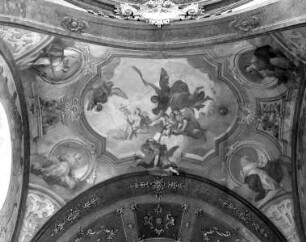 Gewölbebild mit der Darstellung "Die Glorifizierung Johannes des Täufers"