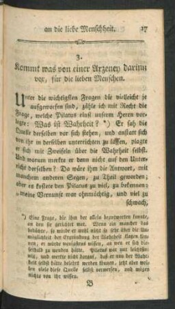 3. Kommt was von einer Arzeney darinn vor, für die lieben Menschen
