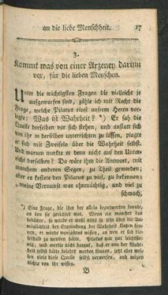 3. Kommt was von einer Arzeney darinn vor, für die lieben Menschen