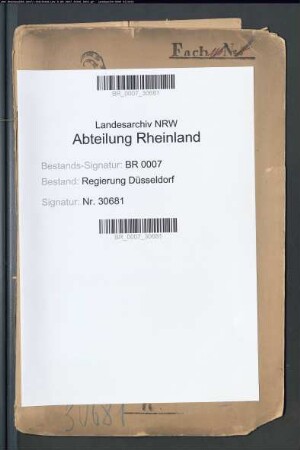 Errichtung eines Gerichtes in Barmen