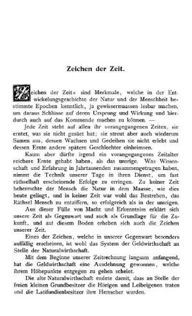 Zeichen der Zeit.