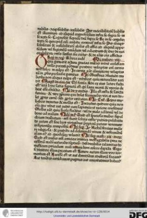 De muliere, [capitulum] viii.