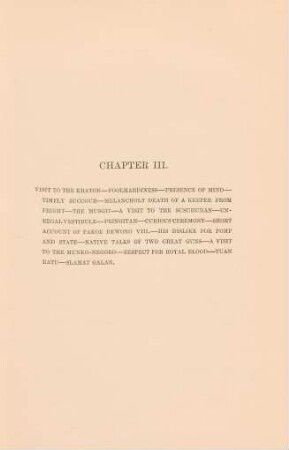 Chapter III. Visit to the Kraton ...