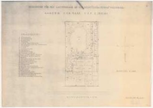 Gartenanlage Brabag (Braunkohle Benzin AG) - Siedlung Magdeburg: Hausgarten zu Typ I: Grundriss 1:100