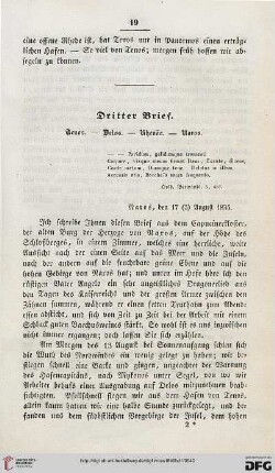 Dritter Brief: Tenos - Delos - Rhenäa - Naxos