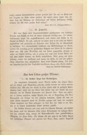 Aus dem Leben großer Männer