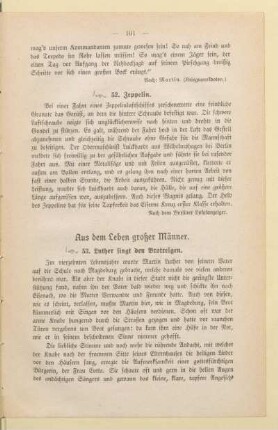 Aus dem Leben großer Männer