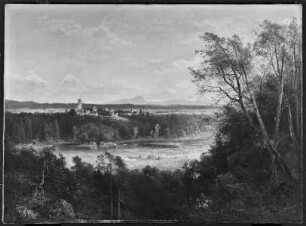 Das Isartal mit Blick auf Burg Schwaneck beu Pullach