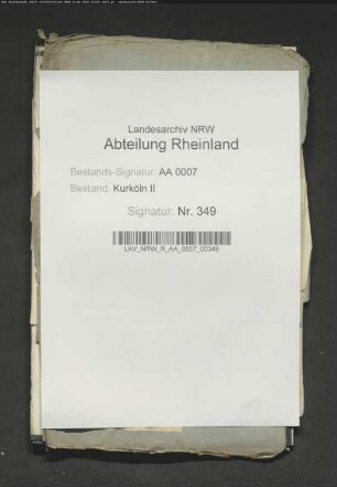 Ausgabenbelege der Nachlasskommission Maximilian Friedrichs: Nr. 1-100