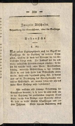359-364, §. 85. Uebersicht.