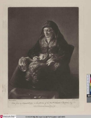 [Woman Plucking Fowl; Une Femme plumant une poule]