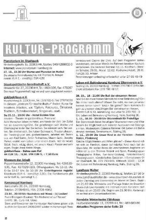 Kultur-Programm
