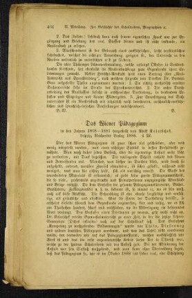 ¬Das¬ Wiener Pädagogium : in den Jahren 1868-1881 dargestellt von Adolf Kolatschek