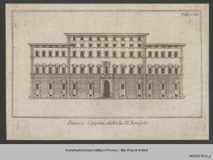 Follini, Vincenzo und Rastrelli, Modesto, Firenze antica, e moderna illustrata : Aufriss des Palazzo Capponi in Florenz