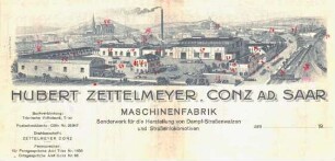 Briefkopf der Firma Zettelmeyer