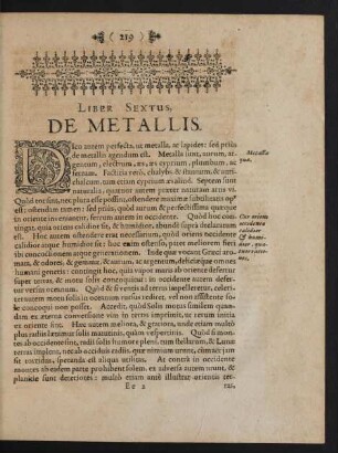 Liber Sextus, De Metallis.